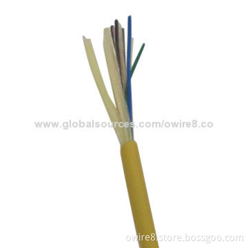 Fiber Optical Cable with PVC Jacket, Indoor and Outdoor